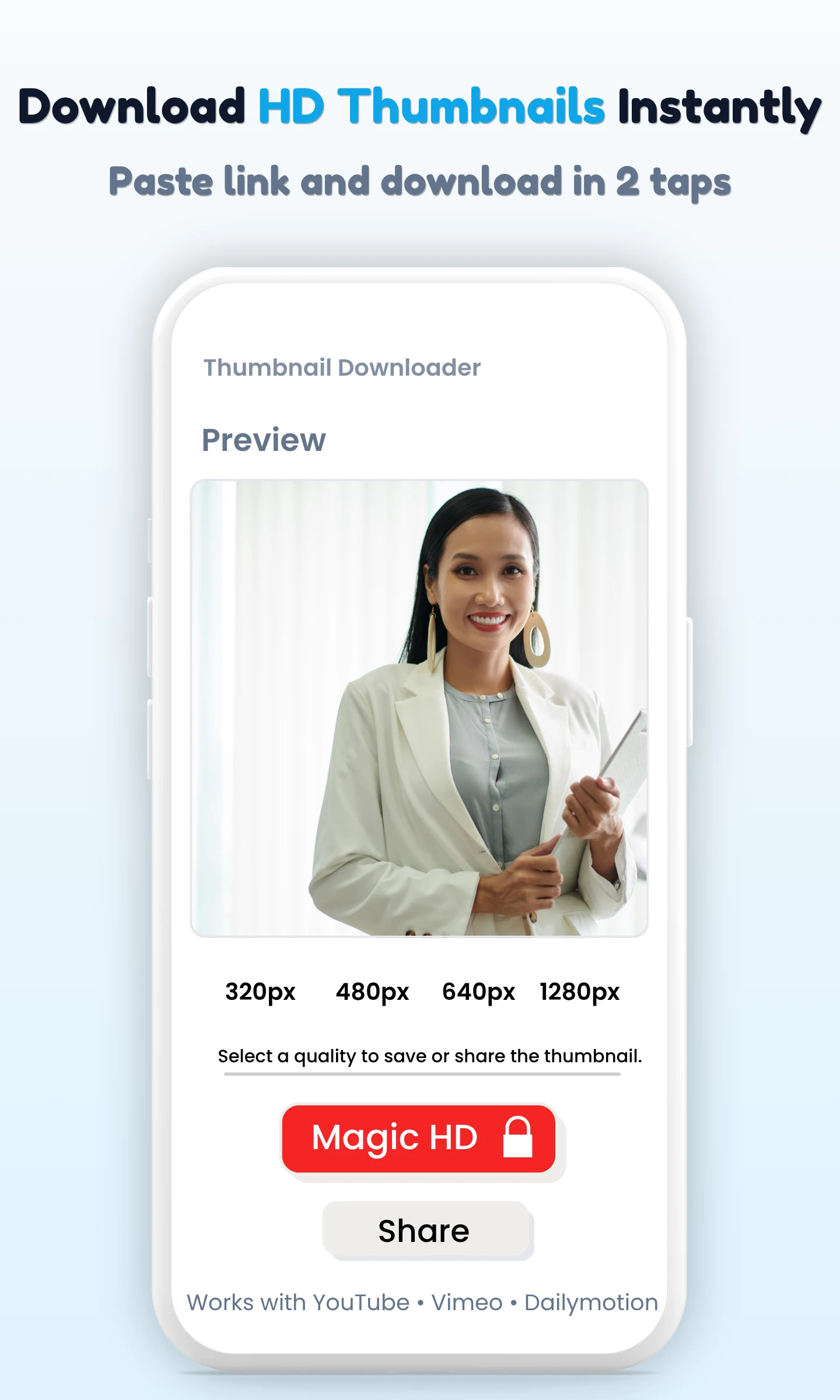 Thumbnail Downloader & Tags screenshot
